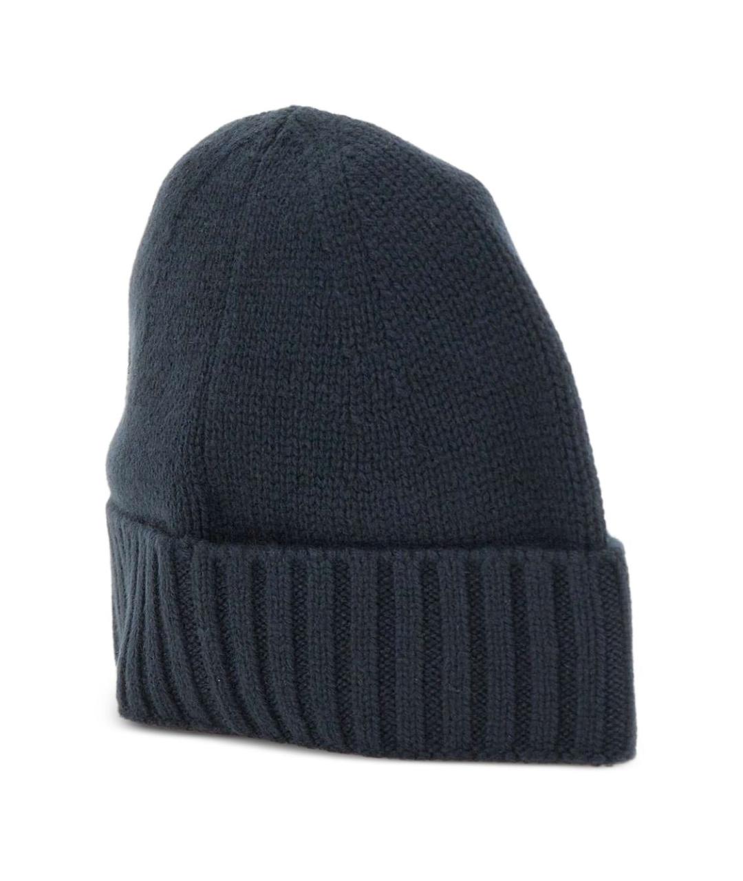 STONE ISLAND Синяя кашемировая шапка, фото 4
