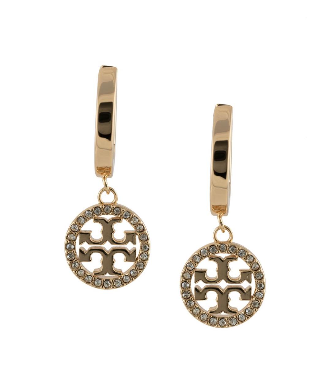 TORY BURCH Золотые металлические серьги, фото 1