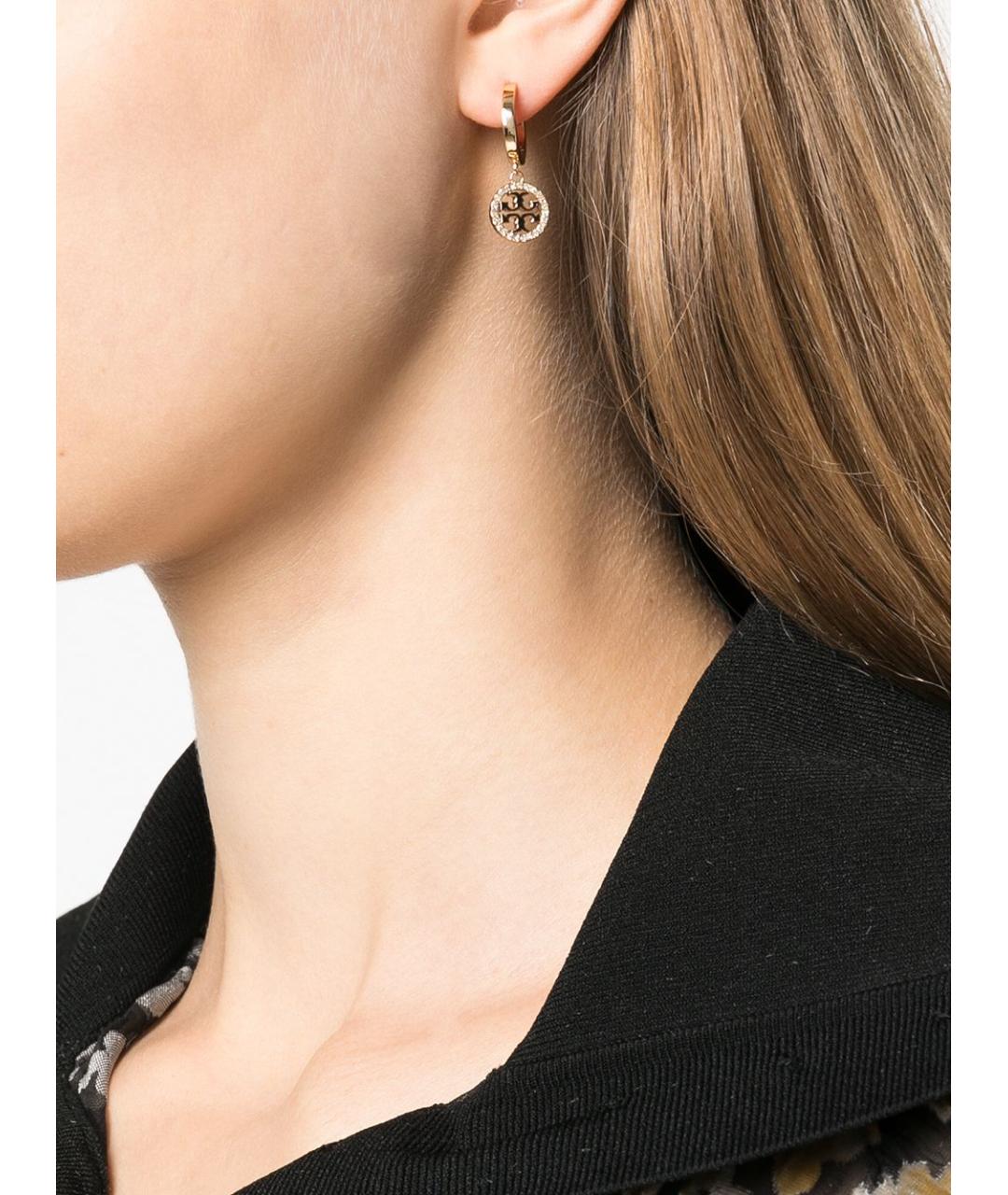 TORY BURCH Золотые металлические серьги, фото 3