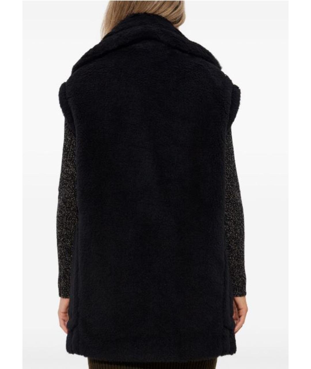 MAX MARA Черный шерстяной жилет, фото 2