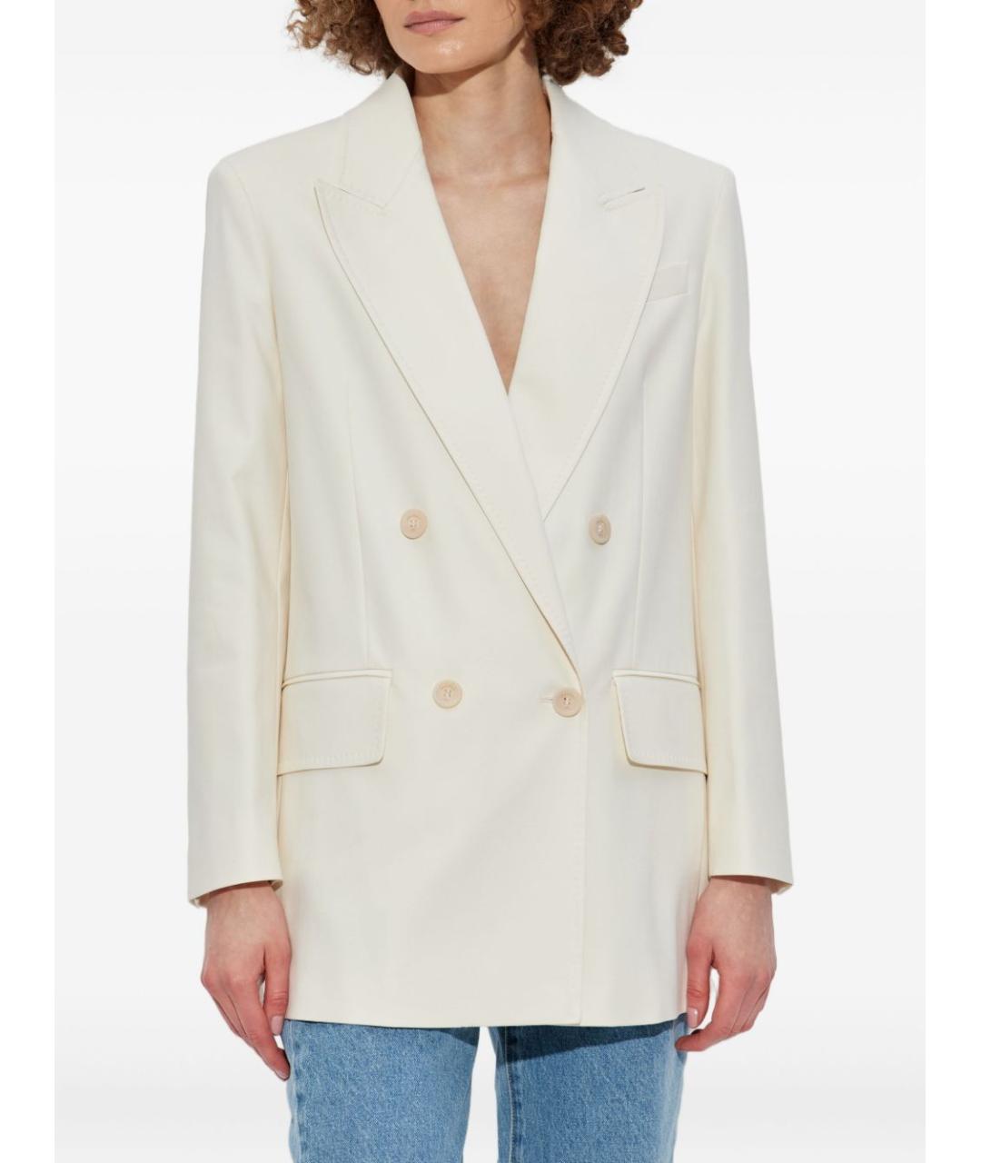 MAX MARA Бежевый жакет/пиджак, фото 3