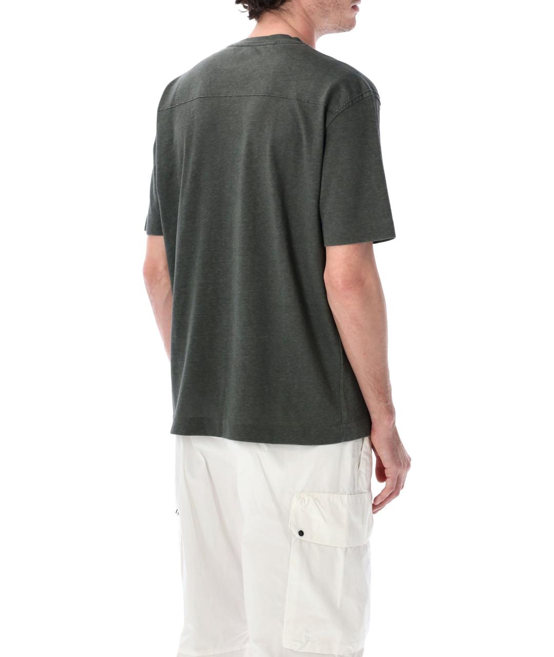 CP COMPANY Серая хлопковая футболка, фото 2
