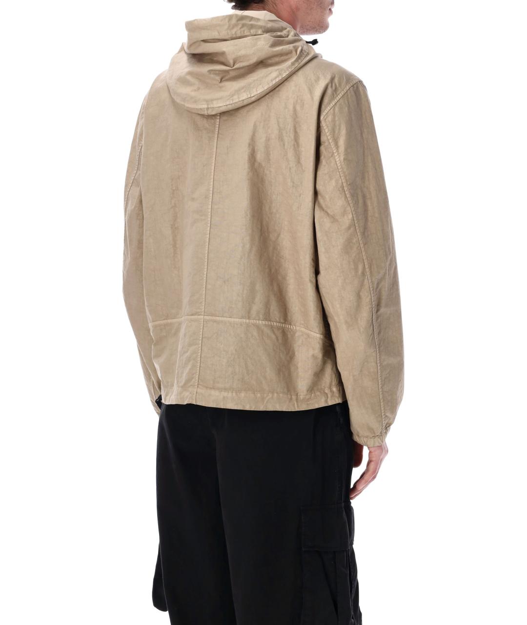 STONE ISLAND Коричневая хлопковая куртка, фото 2