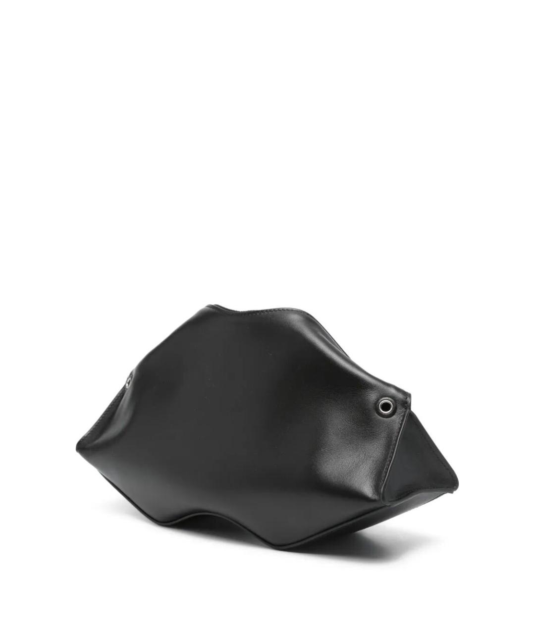ALEXANDER MCQUEEN Черная кожаная сумка с короткими ручками, фото 3