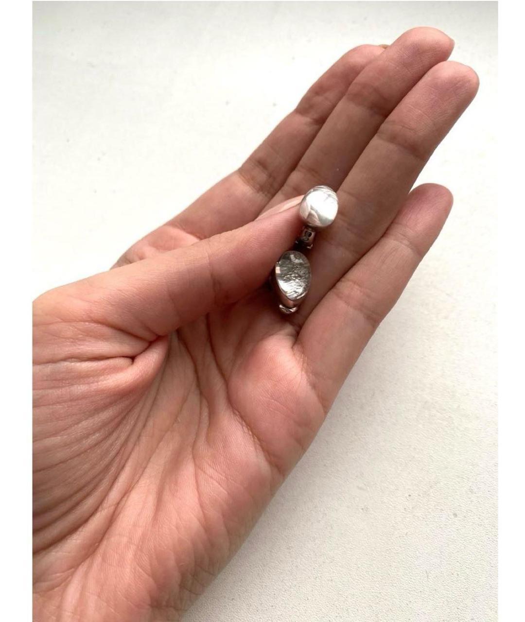 CARTIER Белые серьги из белого золота, фото 4