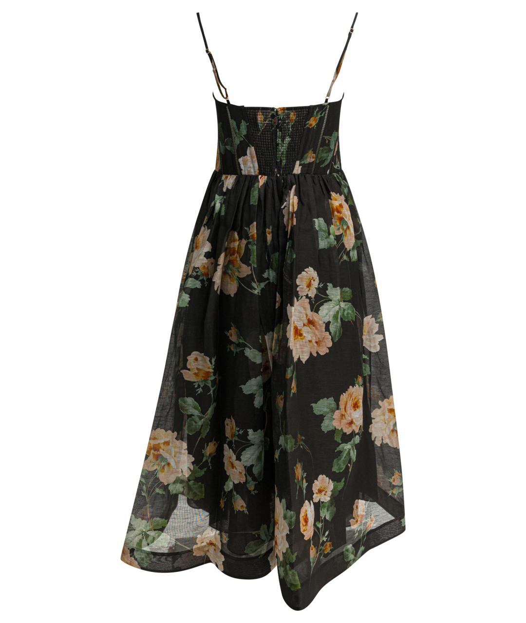 ZIMMERMANN Черное льняное повседневное платье, фото 2