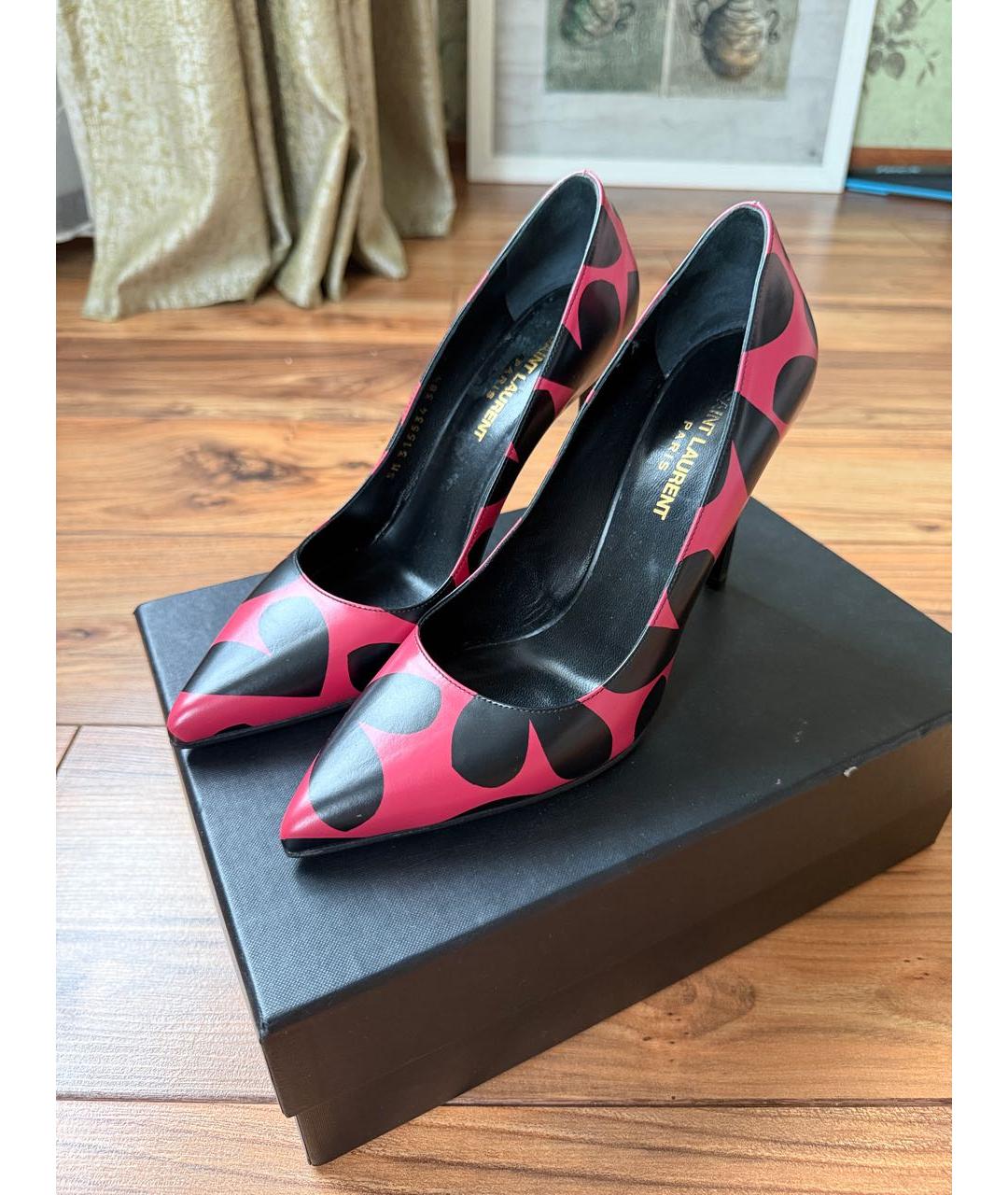 SAINT LAURENT Мульти кожаные туфли, фото 5