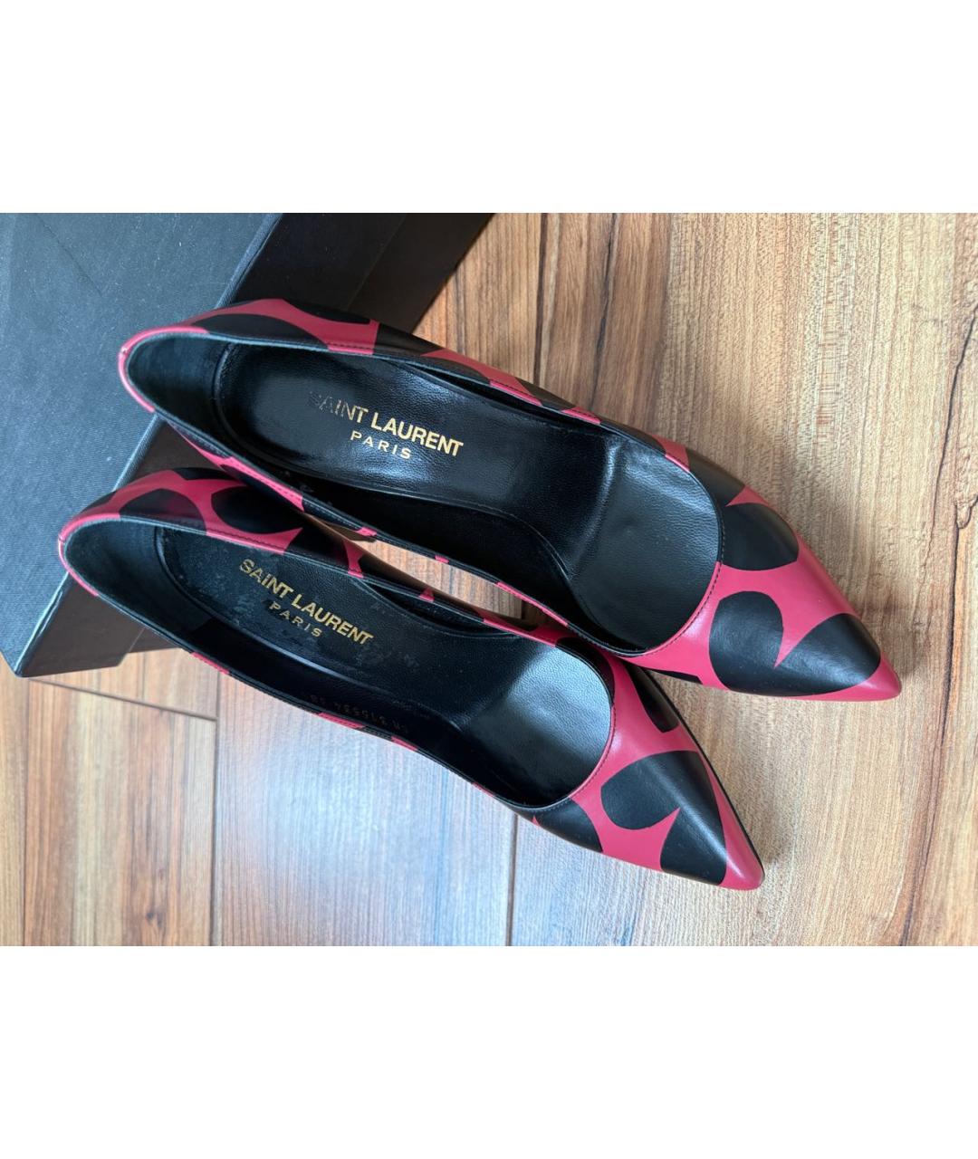 SAINT LAURENT Мульти кожаные туфли, фото 3