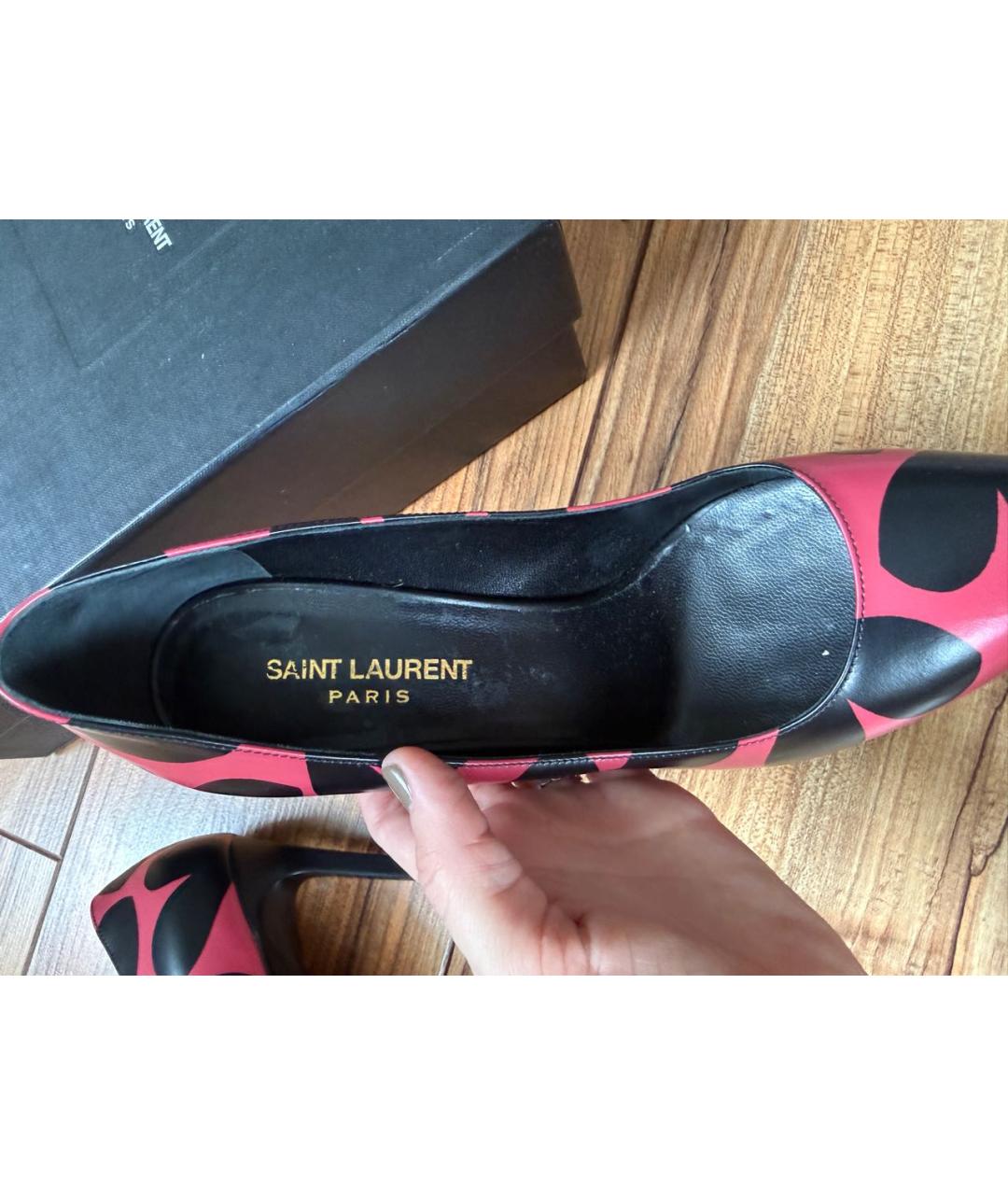 SAINT LAURENT Мульти кожаные туфли, фото 7