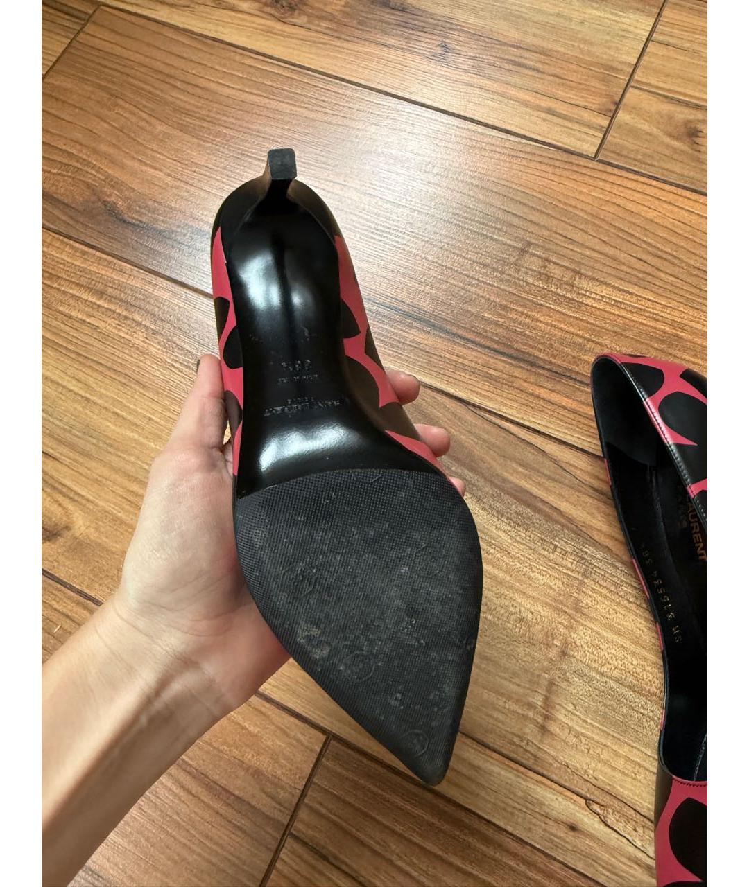 SAINT LAURENT Мульти кожаные туфли, фото 4