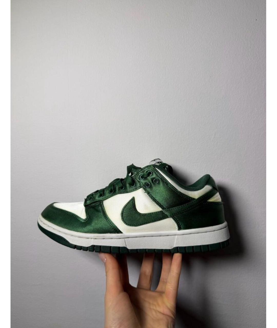 NIKE Зеленые кожаные кеды, фото 5