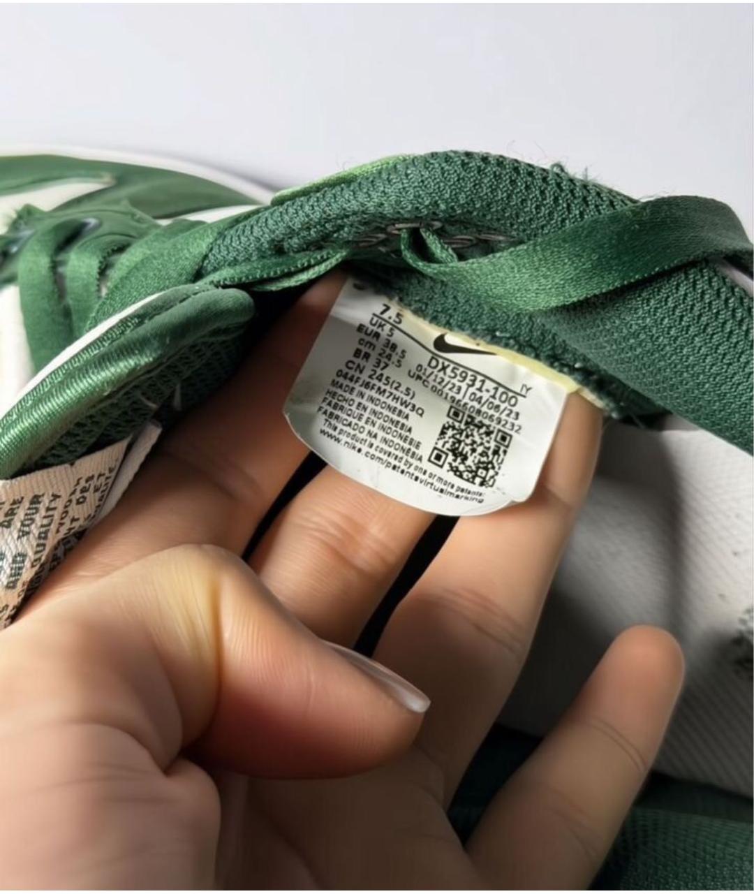 NIKE Зеленые кожаные кеды, фото 4