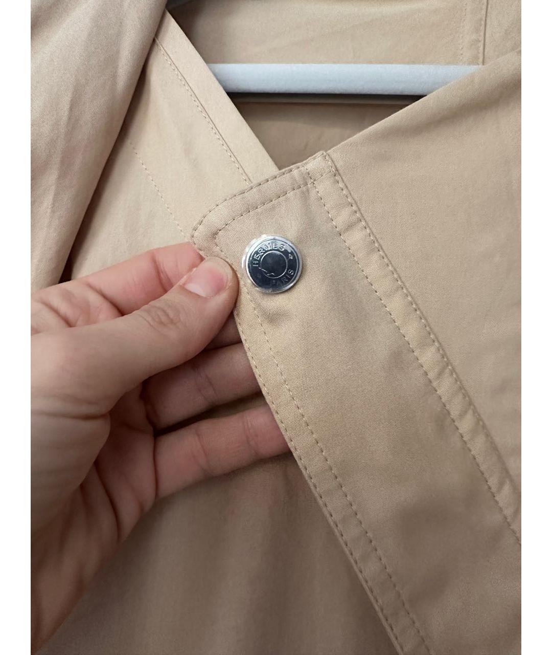 HERMES Бежевый хлопковый комбинезон, фото 7