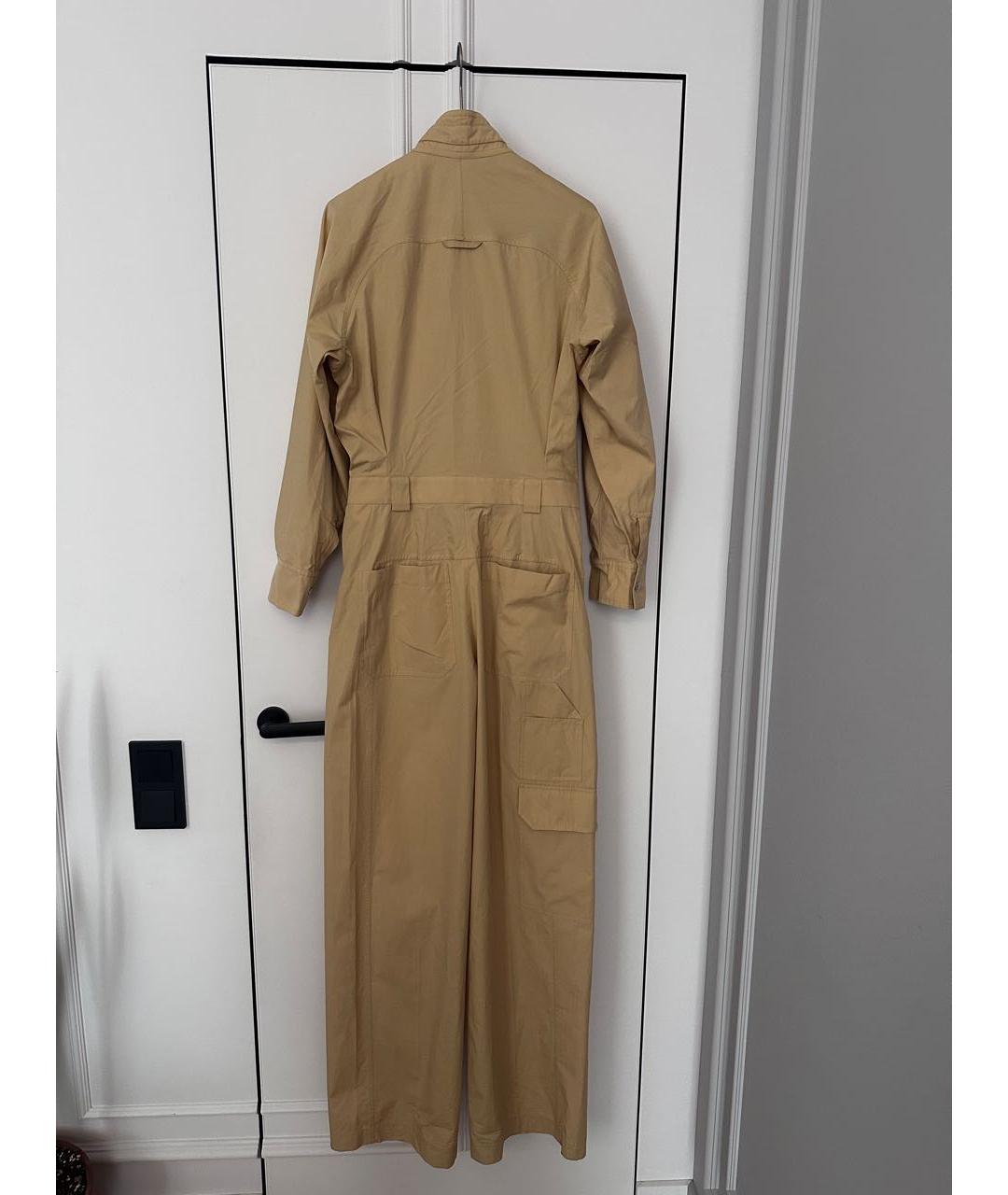 HERMES Бежевый хлопковый комбинезон, фото 2