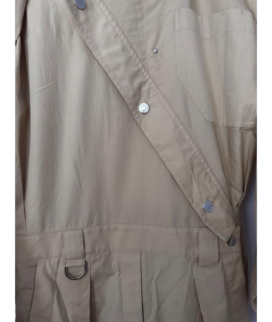 HERMES Бежевый хлопковый комбинезон, фото 4