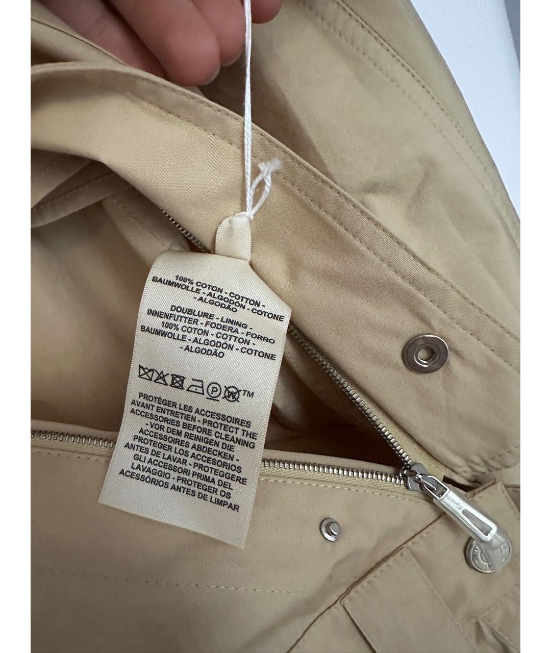 HERMES Бежевый хлопковый комбинезон, фото 5