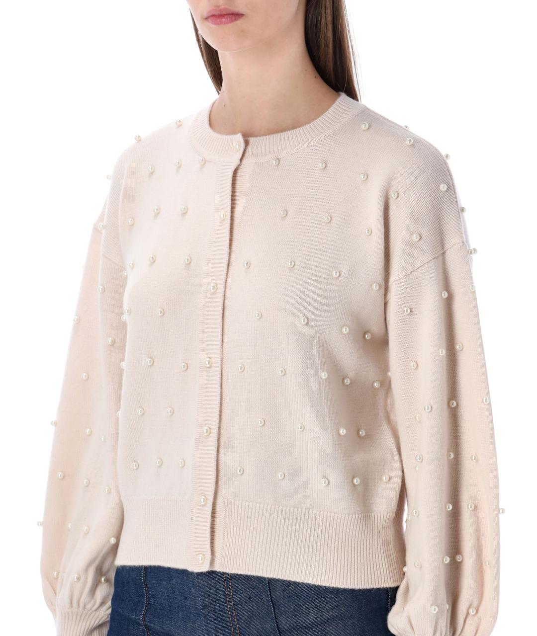 ZIMMERMANN Бежевый шерстяной кардиган, фото 3