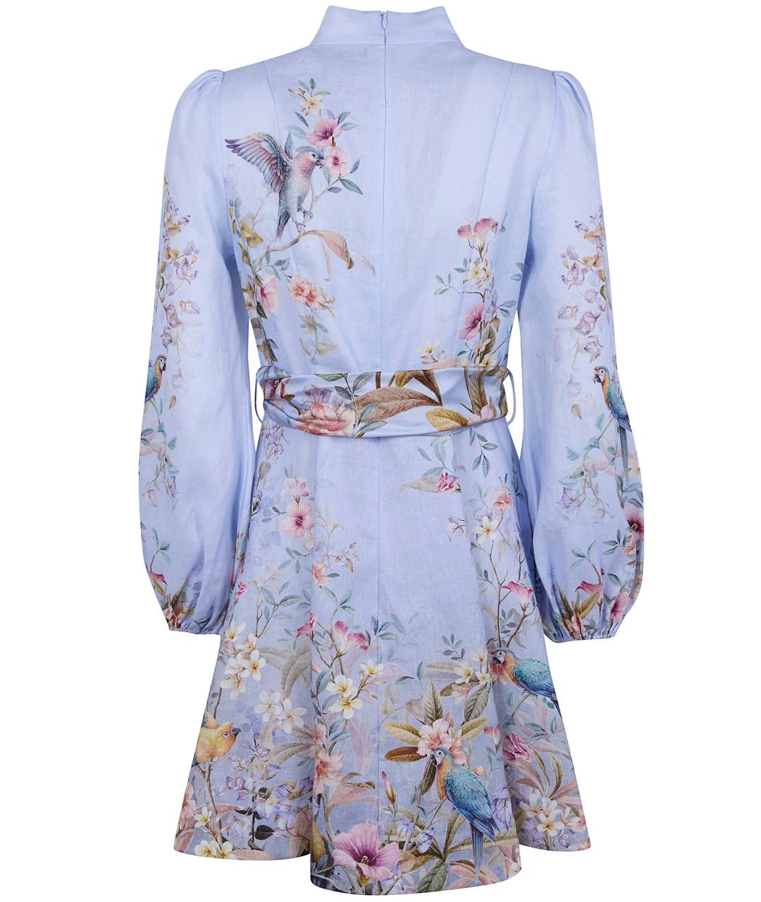 ZIMMERMANN Мульти льняное повседневное платье, фото 2