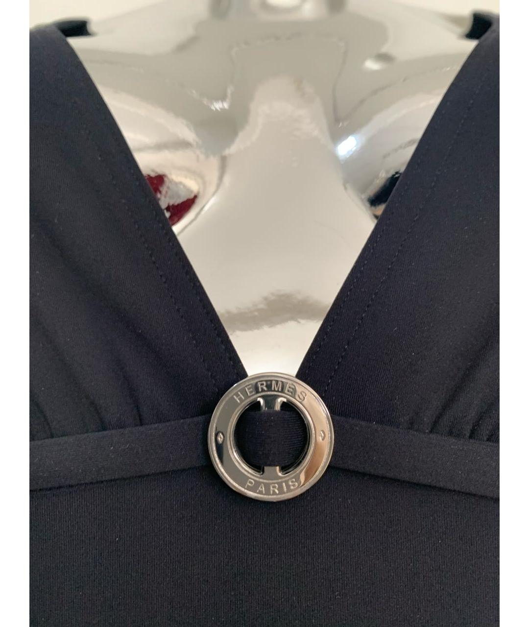 HERMES Черный полиамидовый купальник, фото 4