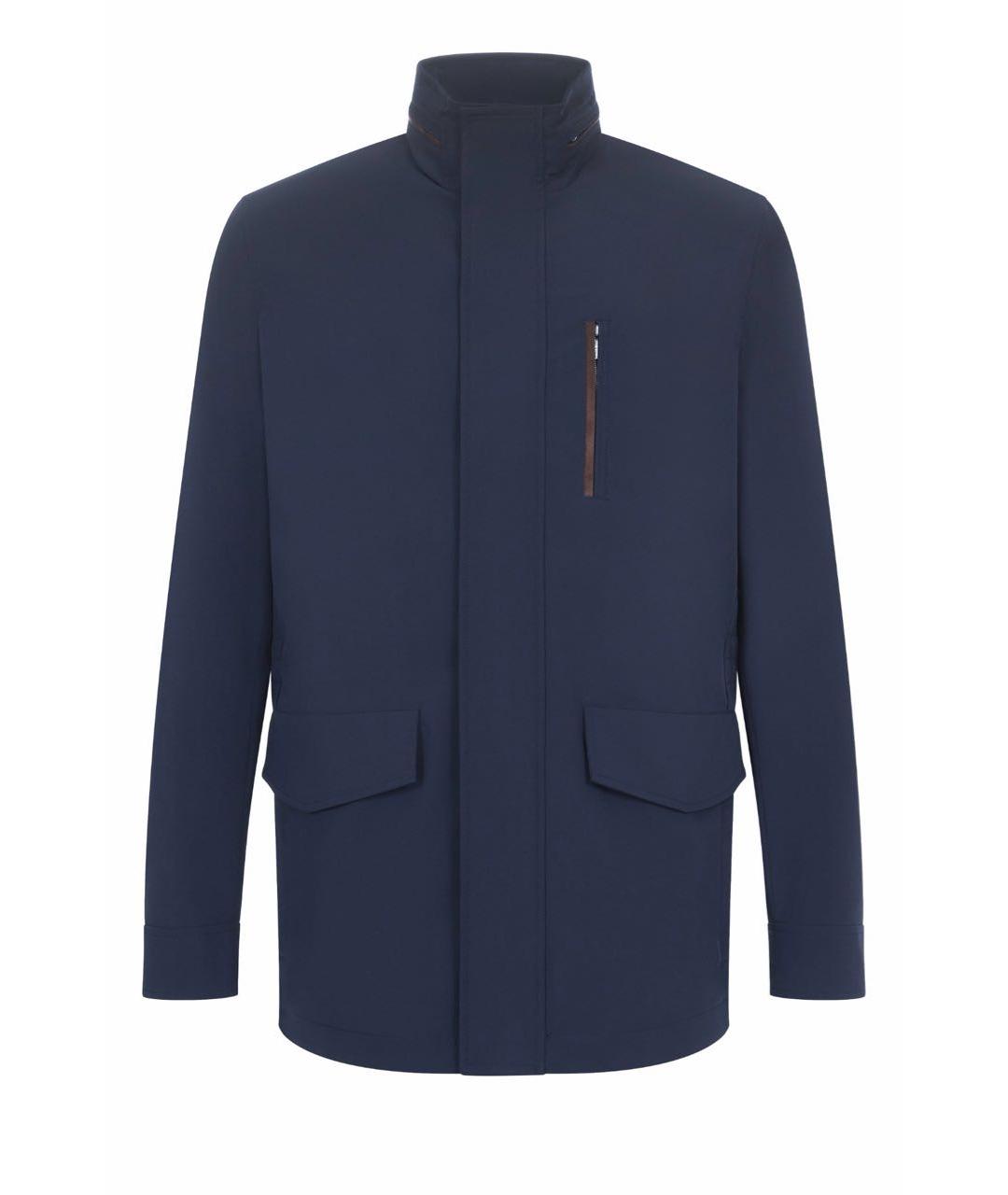 PAUL & SHARK Темно-синяя полиэстеровая куртка, фото 9