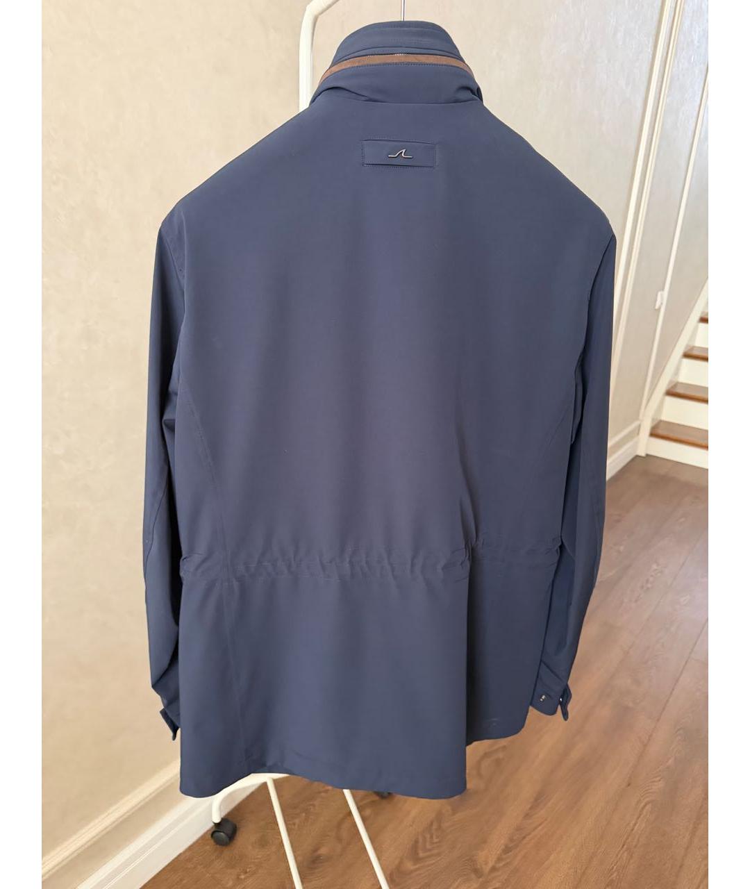 PAUL & SHARK Темно-синяя полиэстеровая куртка, фото 7