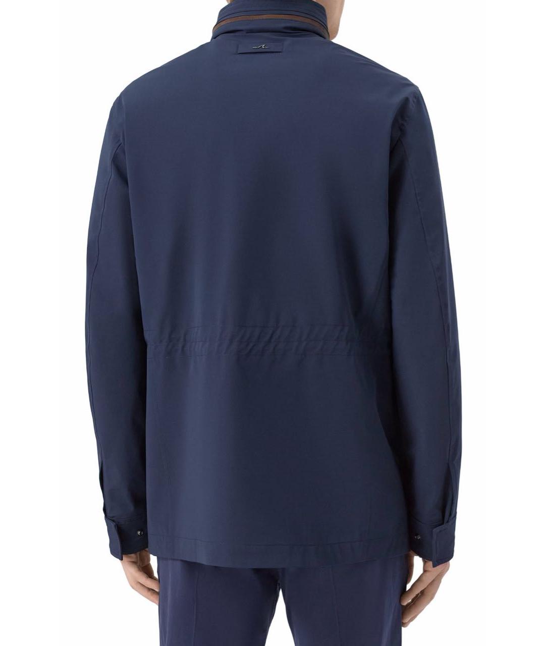 PAUL & SHARK Темно-синяя полиэстеровая куртка, фото 2