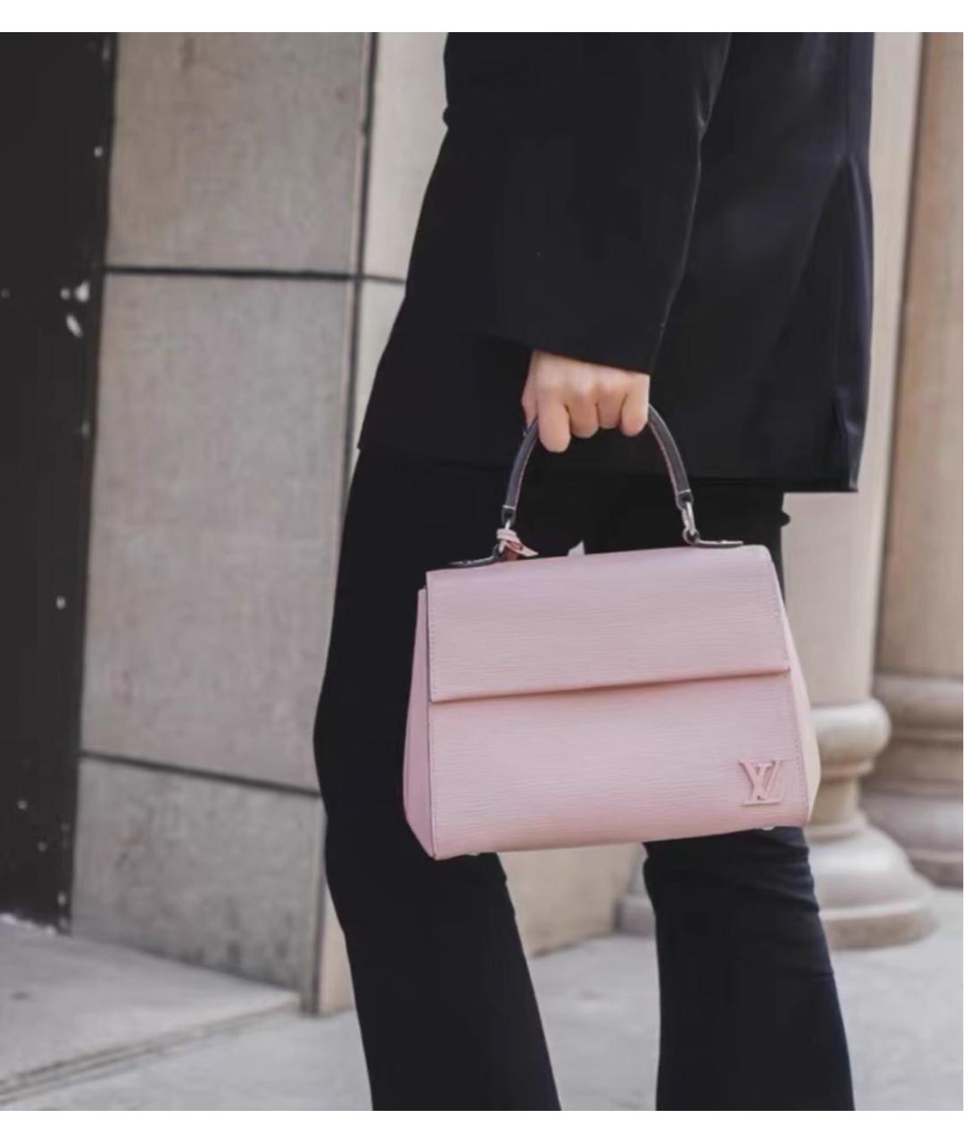 LOUIS VUITTON Розовая кожаная сумка через плечо, фото 2