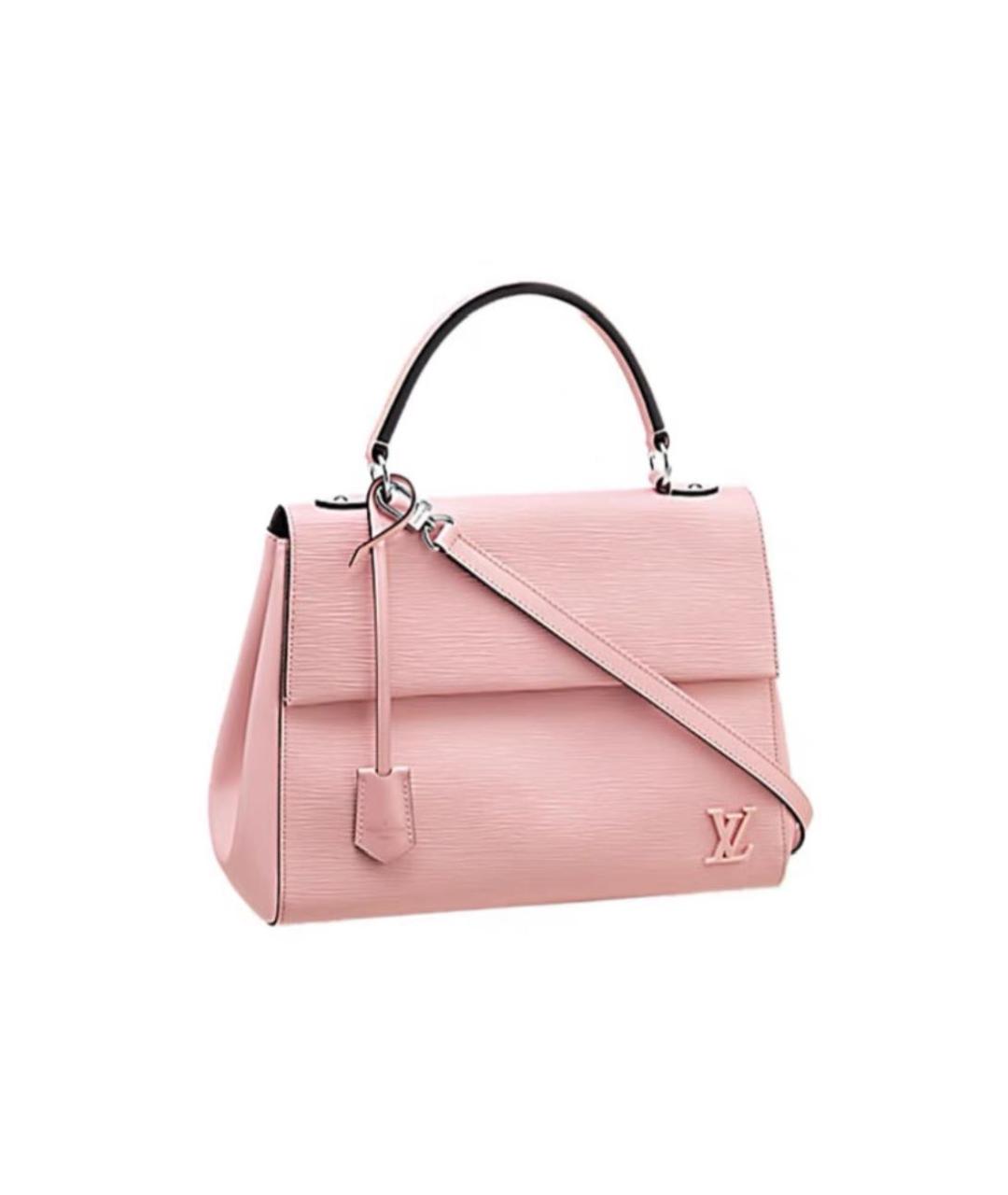 LOUIS VUITTON Розовая кожаная сумка через плечо, фото 7