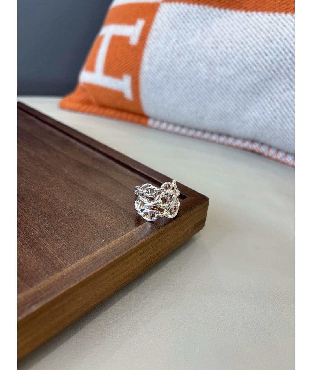 HERMES Серебряное серебряное кольцо, фото 5