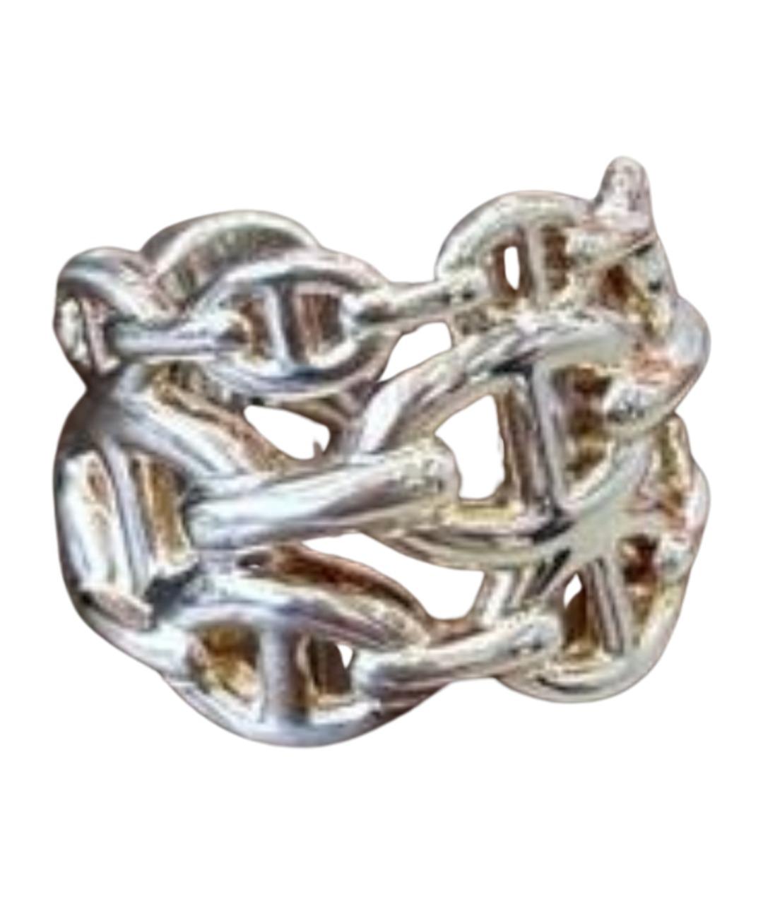 HERMES Серебряное серебряное кольцо, фото 1