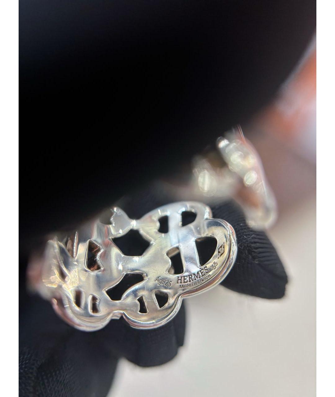 HERMES Серебряное серебряное кольцо, фото 4