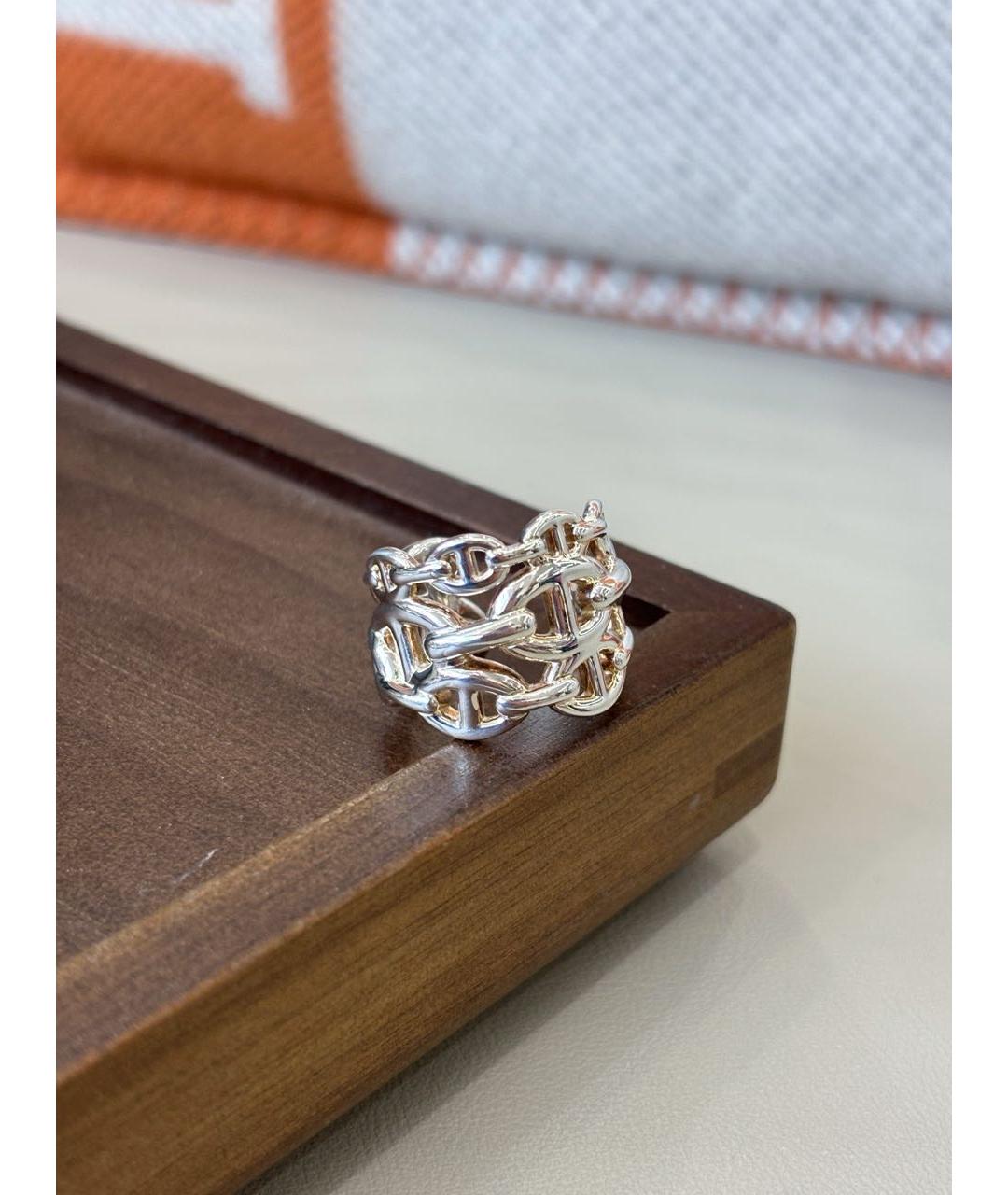 HERMES Серебряное серебряное кольцо, фото 2