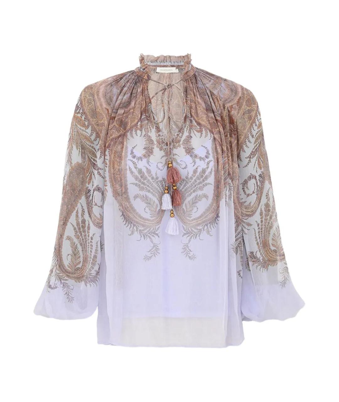 ZIMMERMANN Розовая полиэстеровая рубашка, фото 1