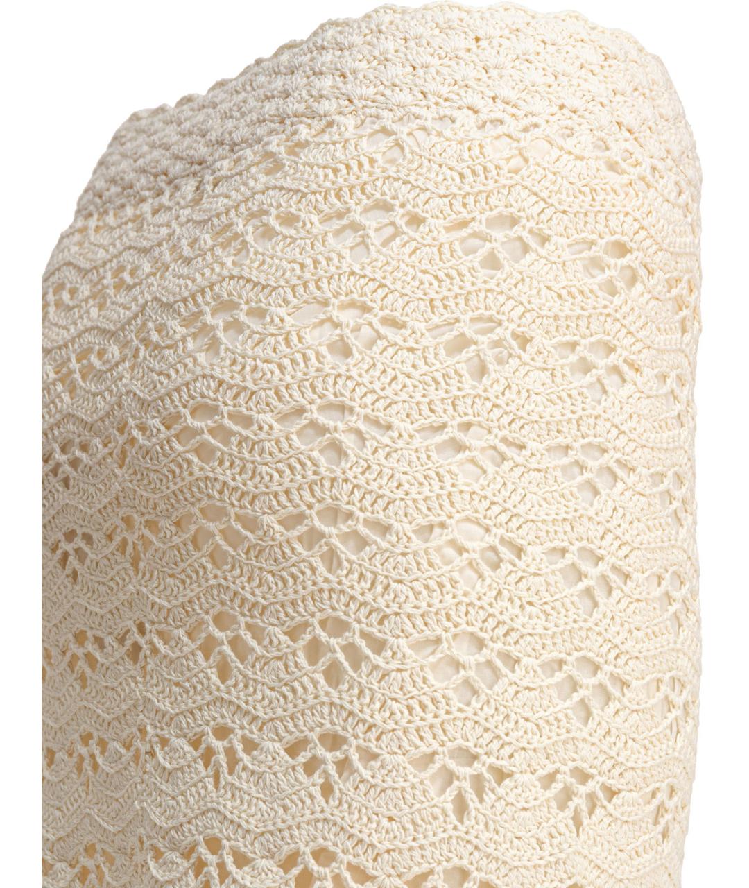 ZIMMERMANN Бежевая хлопковая юбка миди, фото 4