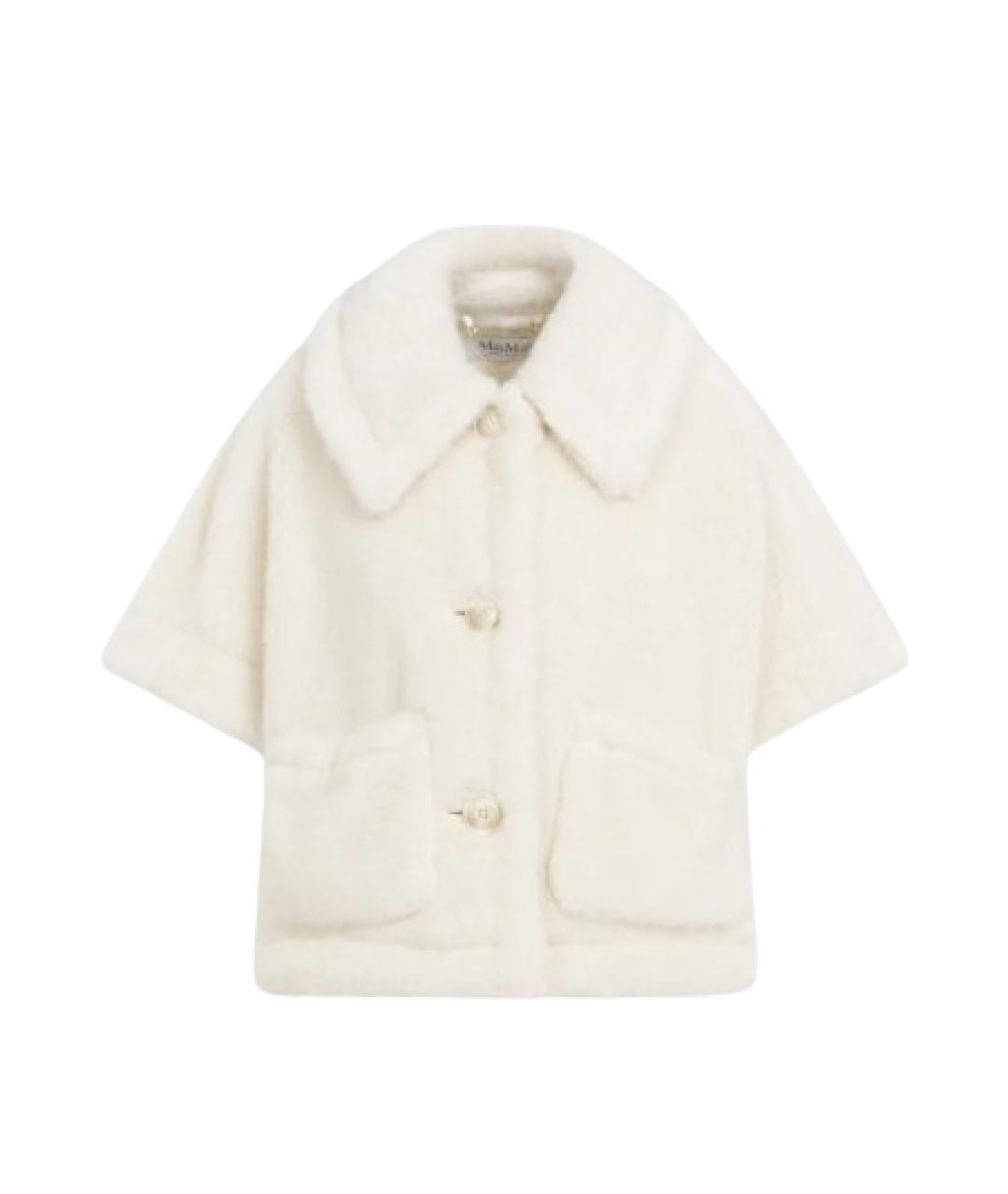 MAX MARA Белая шерстяная куртка, фото 1