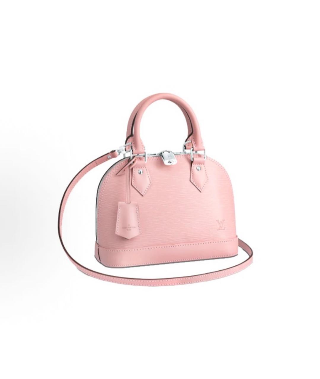 LOUIS VUITTON Розовая кожаная сумка через плечо, фото 5