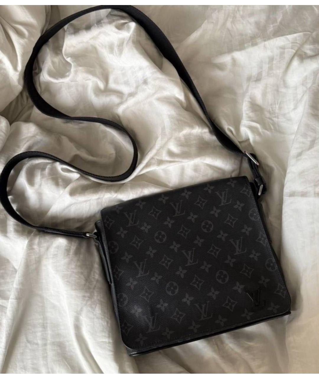 LOUIS VUITTON Черная сумка на плечо, фото 7