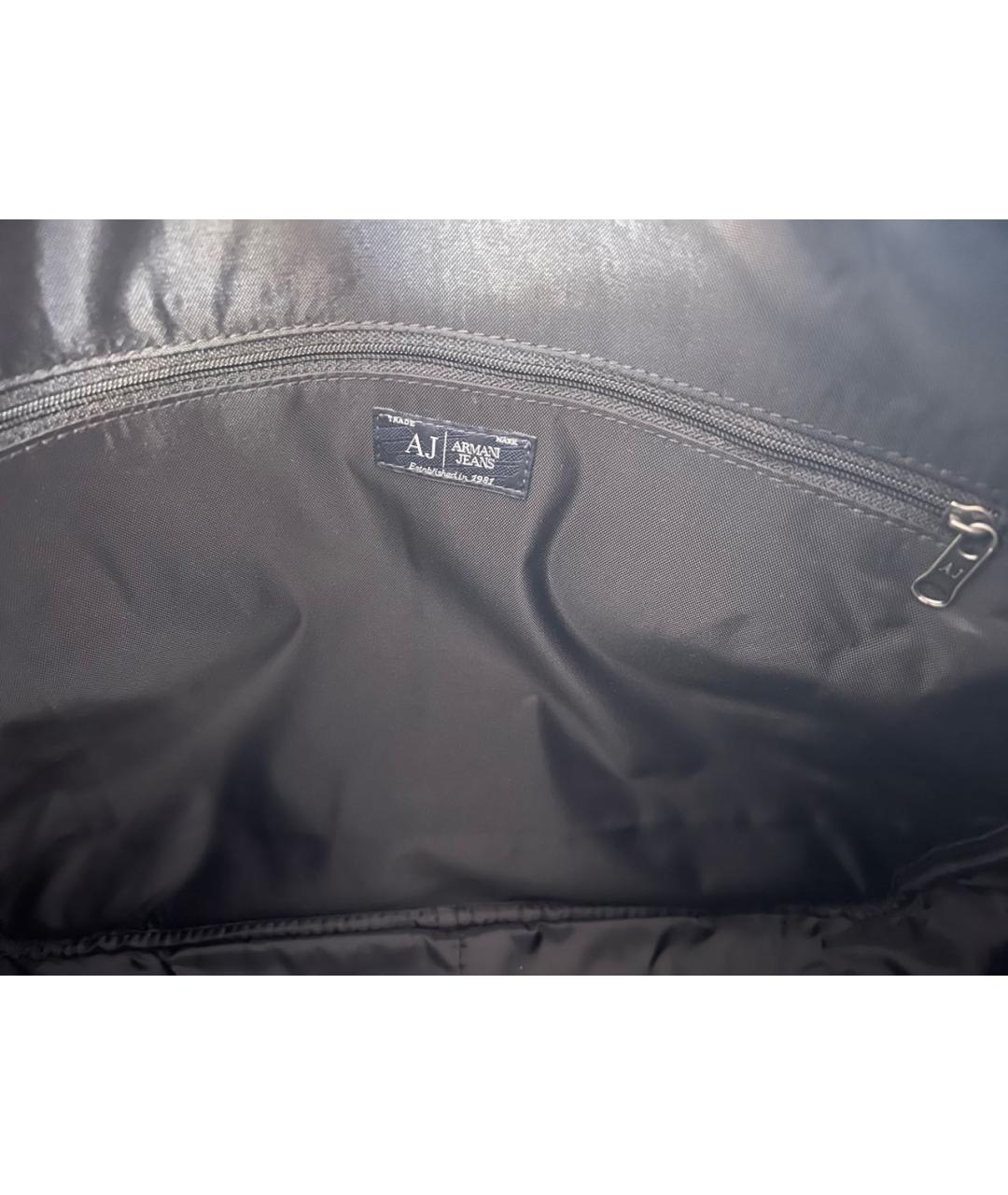 ARMANI JEANS Черная сумка на плечо из искусственной кожи, фото 6