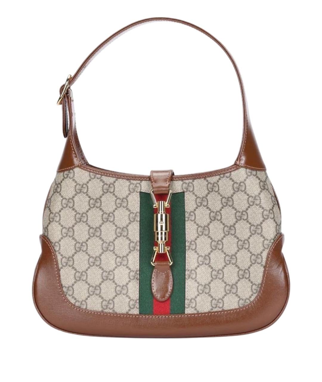 GUCCI Коричневая сумка с короткими ручками, фото 1