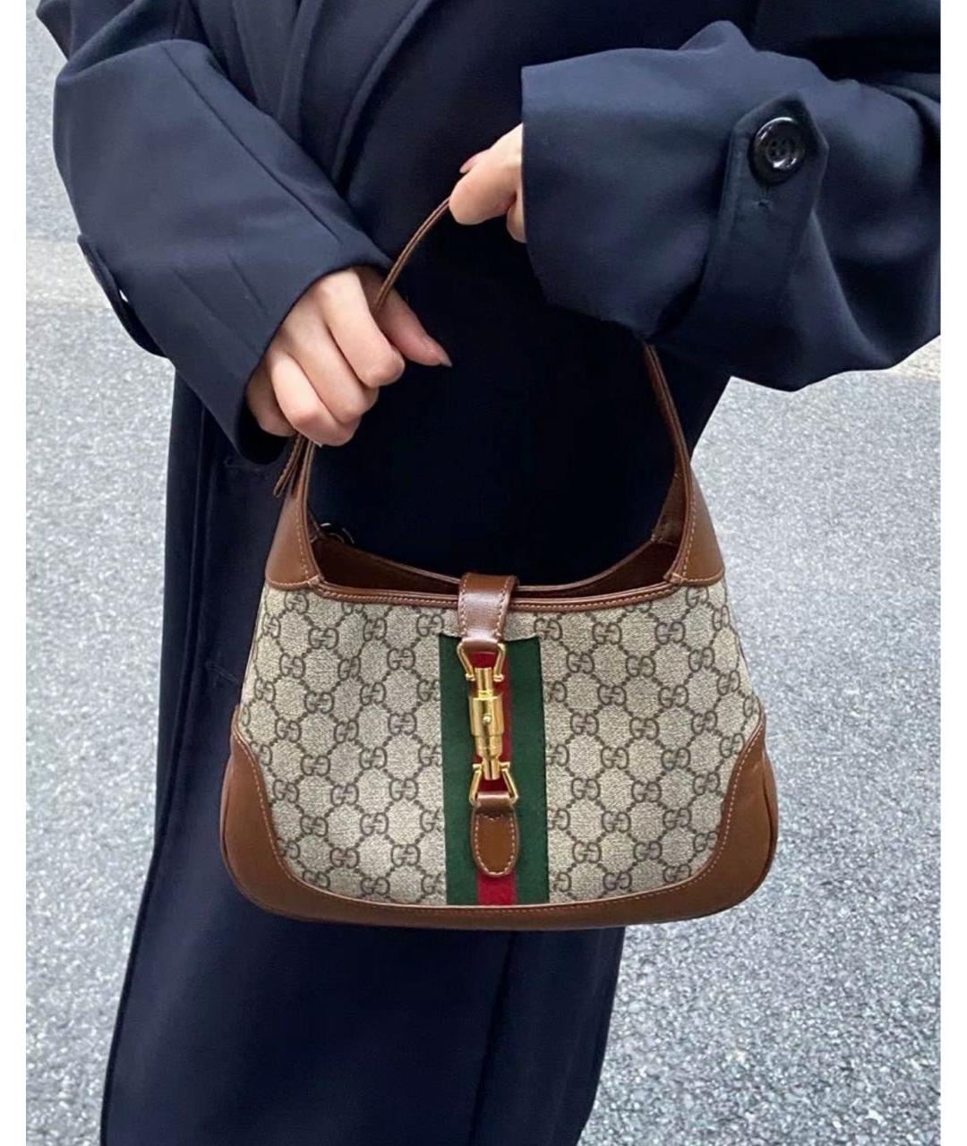 GUCCI Коричневая сумка с короткими ручками, фото 5