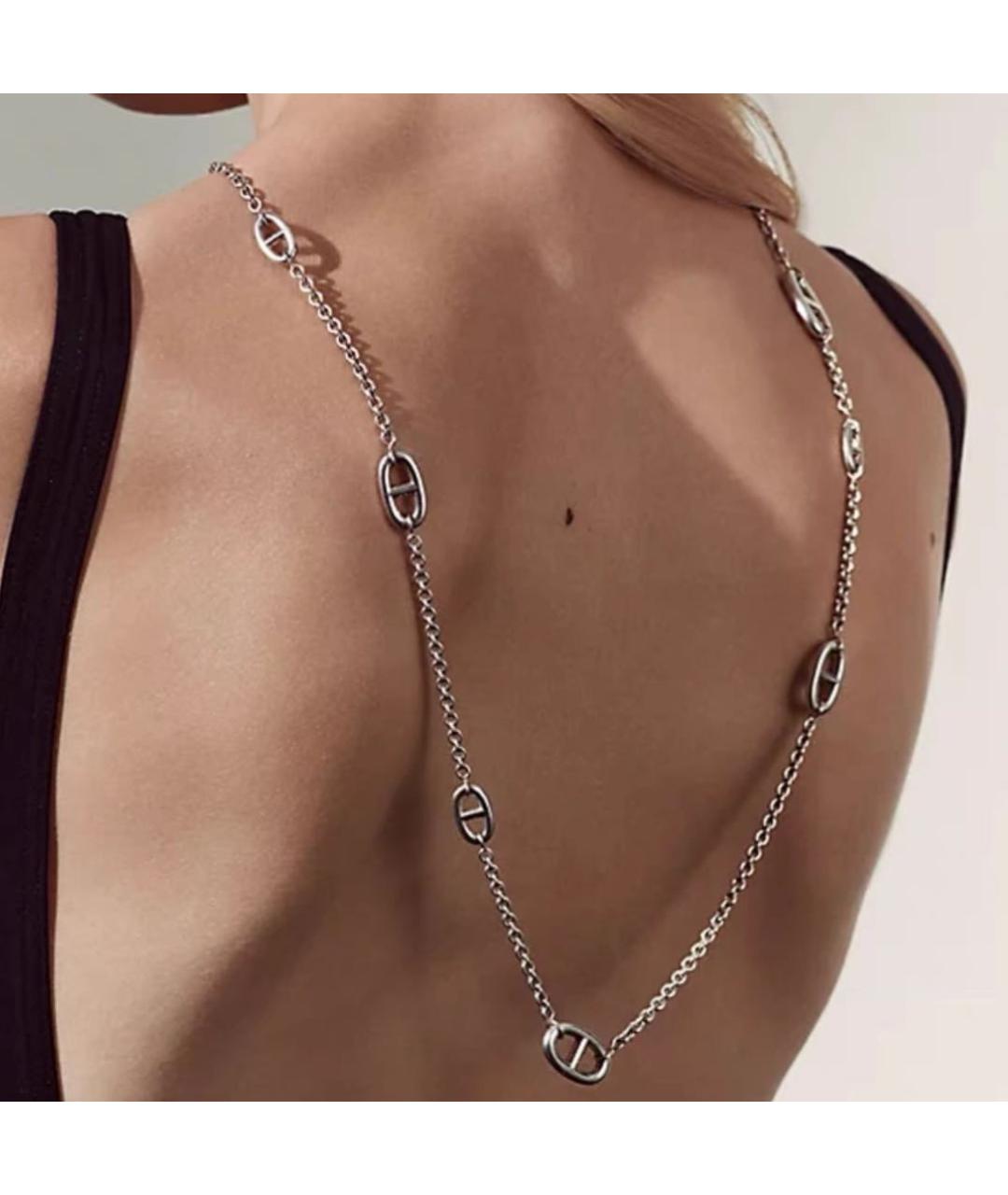 HERMES Серебряная серебряная цепочка, фото 2