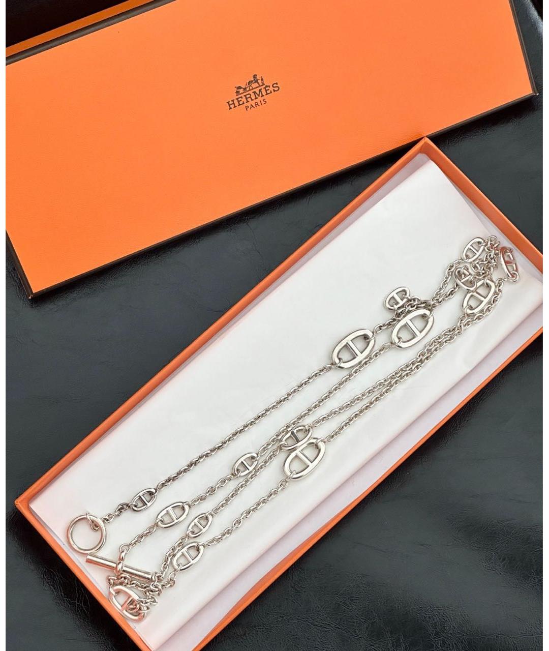 HERMES Серебряная серебряная цепочка, фото 4