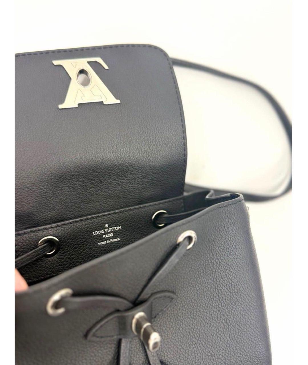 LOUIS VUITTON Черный кожаный рюкзак, фото 5