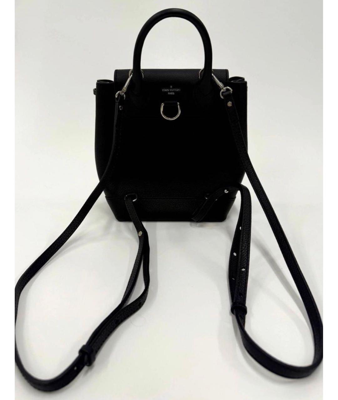 LOUIS VUITTON Черный кожаный рюкзак, фото 3