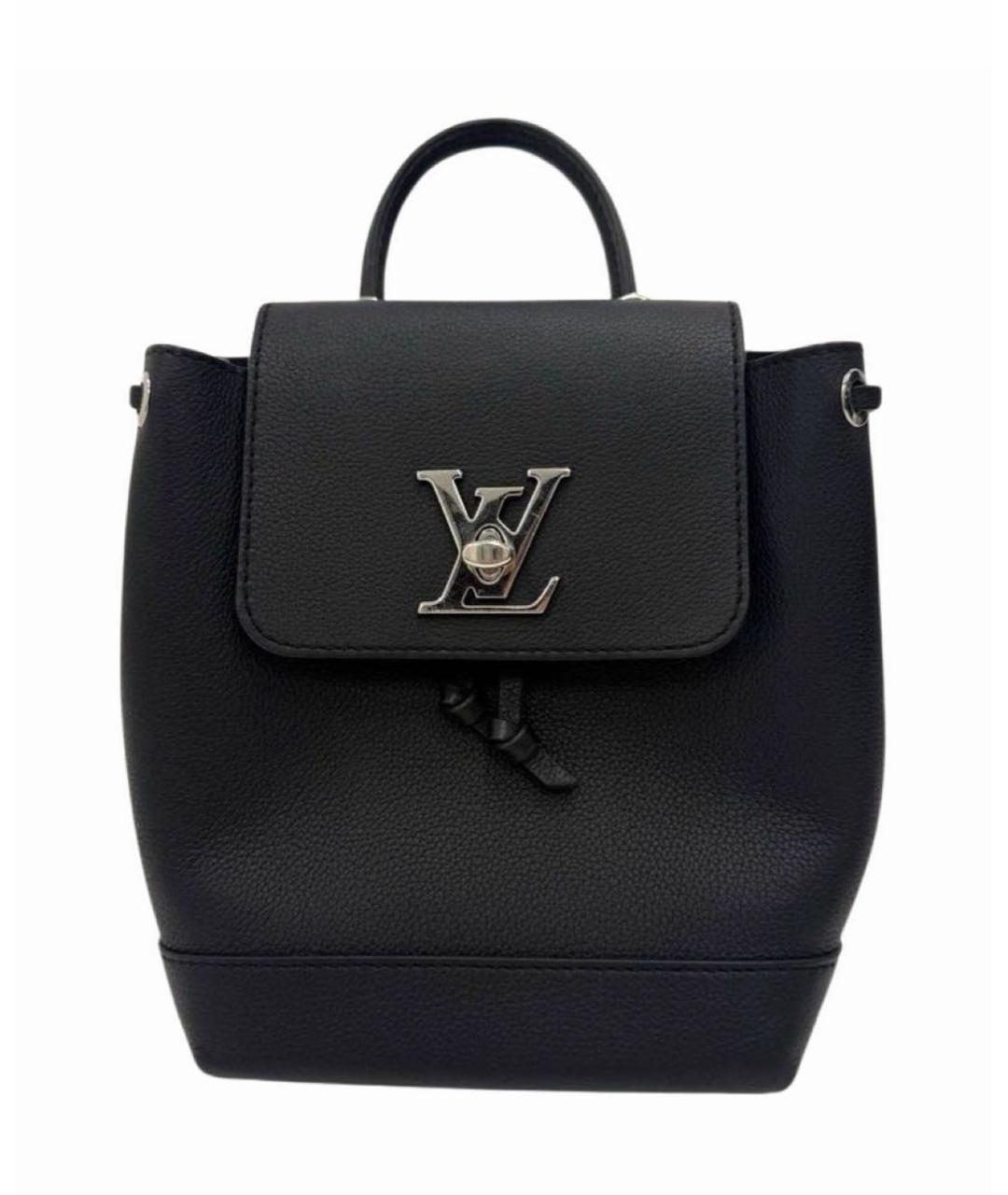 LOUIS VUITTON Черный кожаный рюкзак, фото 6