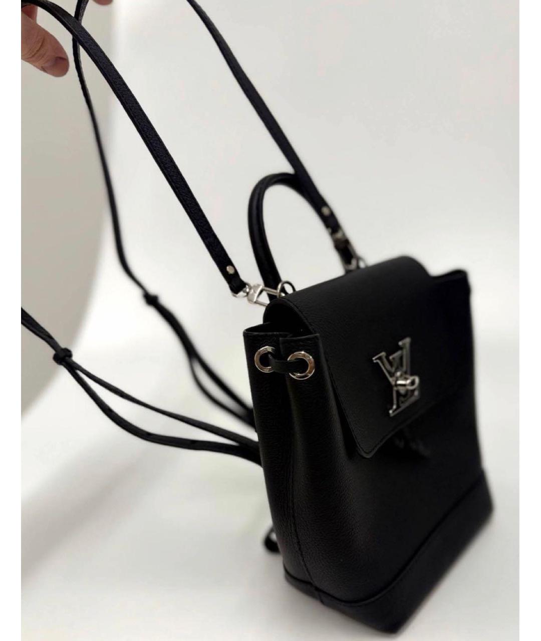 LOUIS VUITTON Черный кожаный рюкзак, фото 2