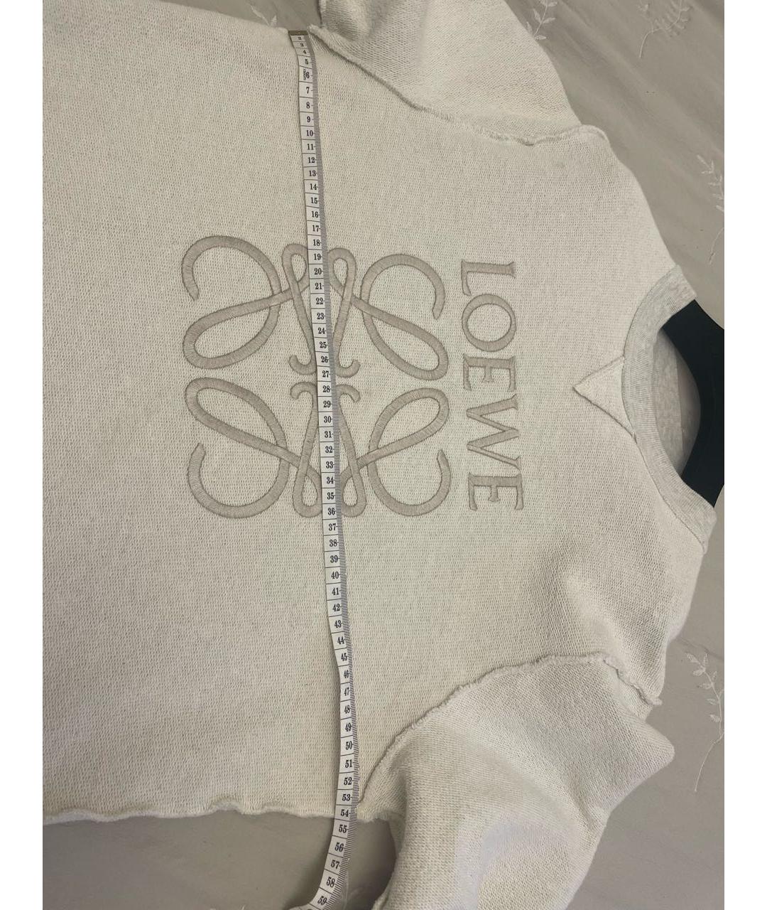 LOEWE Бежевый хлопковый джемпер / свитер, фото 6