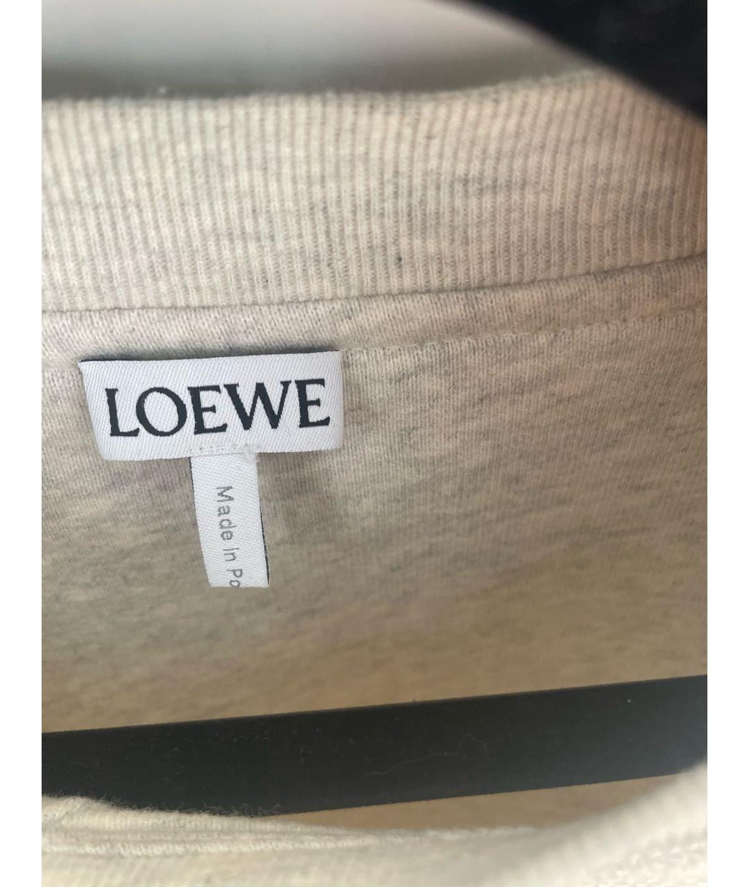 LOEWE Бежевый хлопковый джемпер / свитер, фото 3