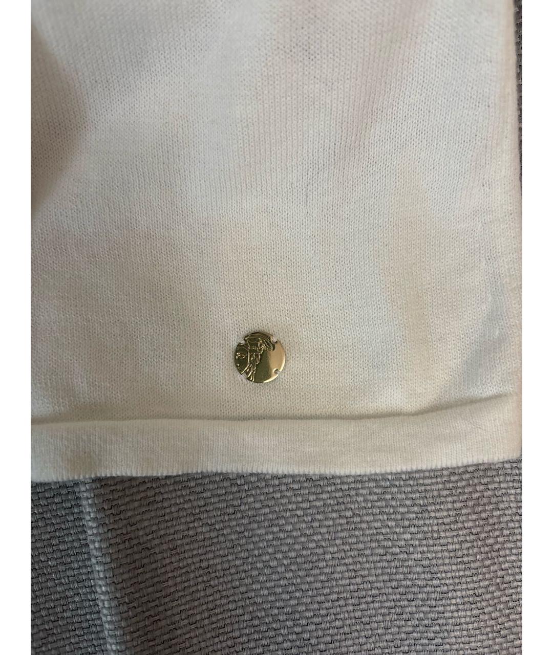 VERSACE COLLECTION Белый хлопковый джемпер / свитер, фото 4