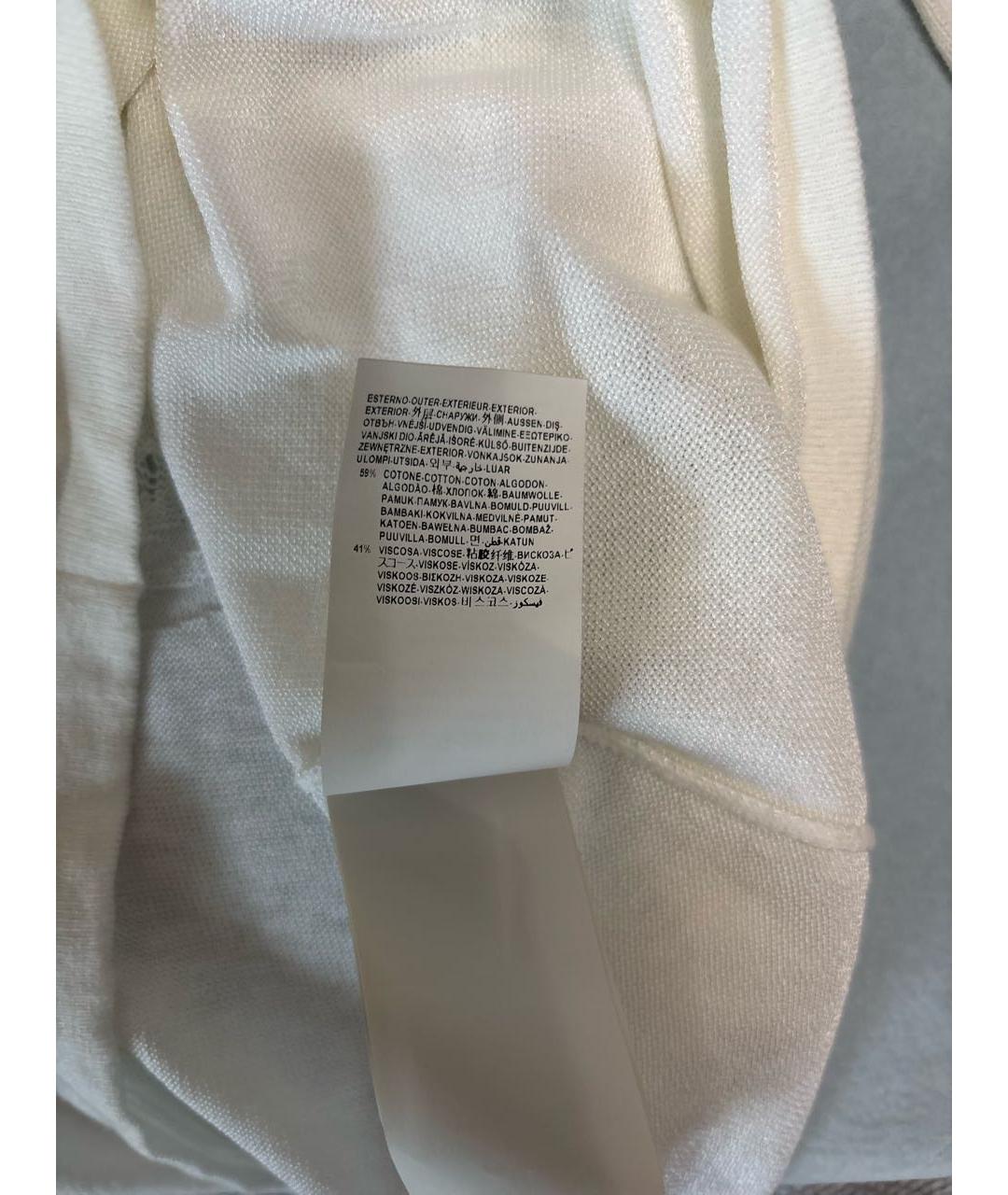 VERSACE COLLECTION Белый хлопковый джемпер / свитер, фото 7